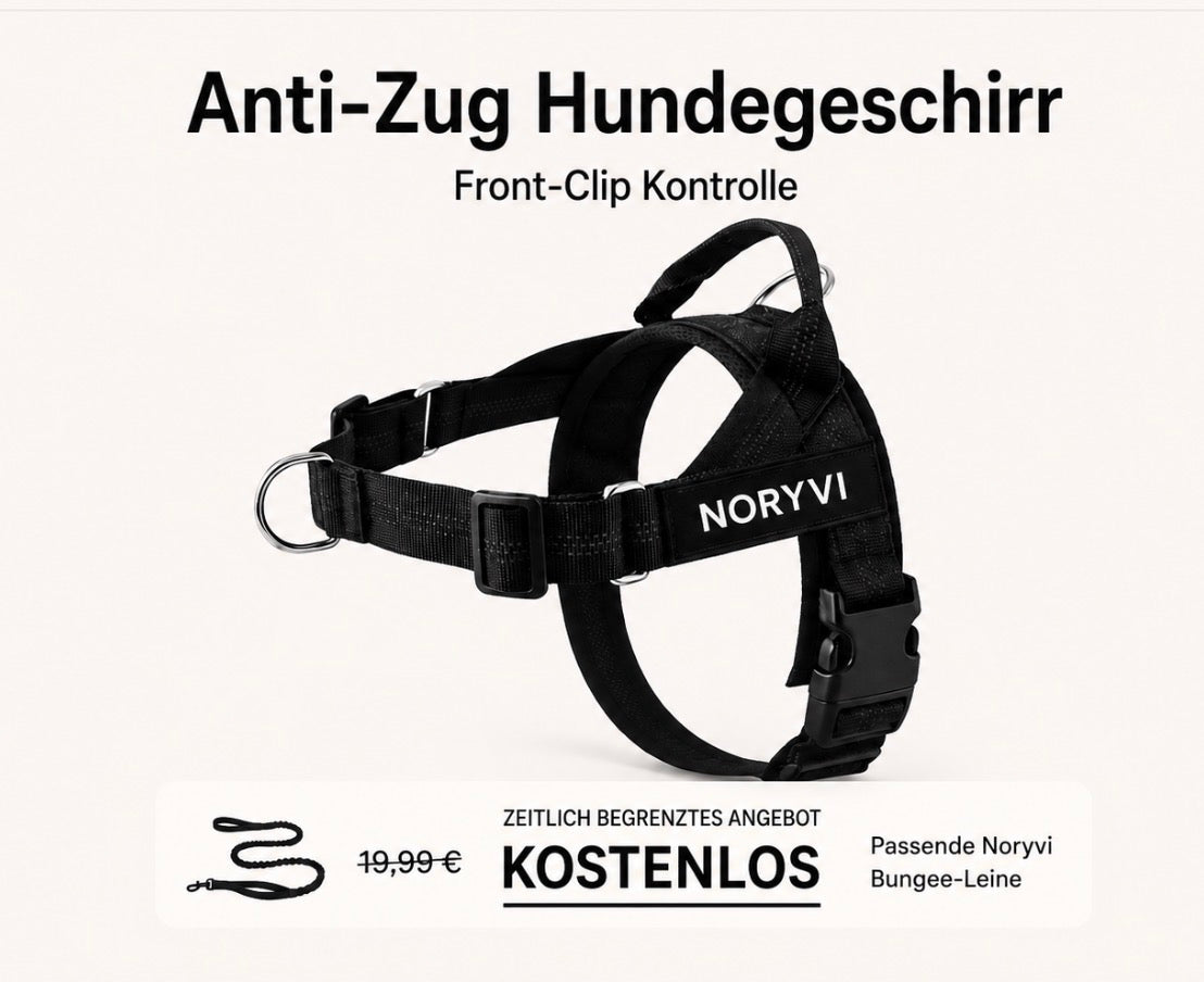 NORYVI Anti-Zug Hundegeschirr
