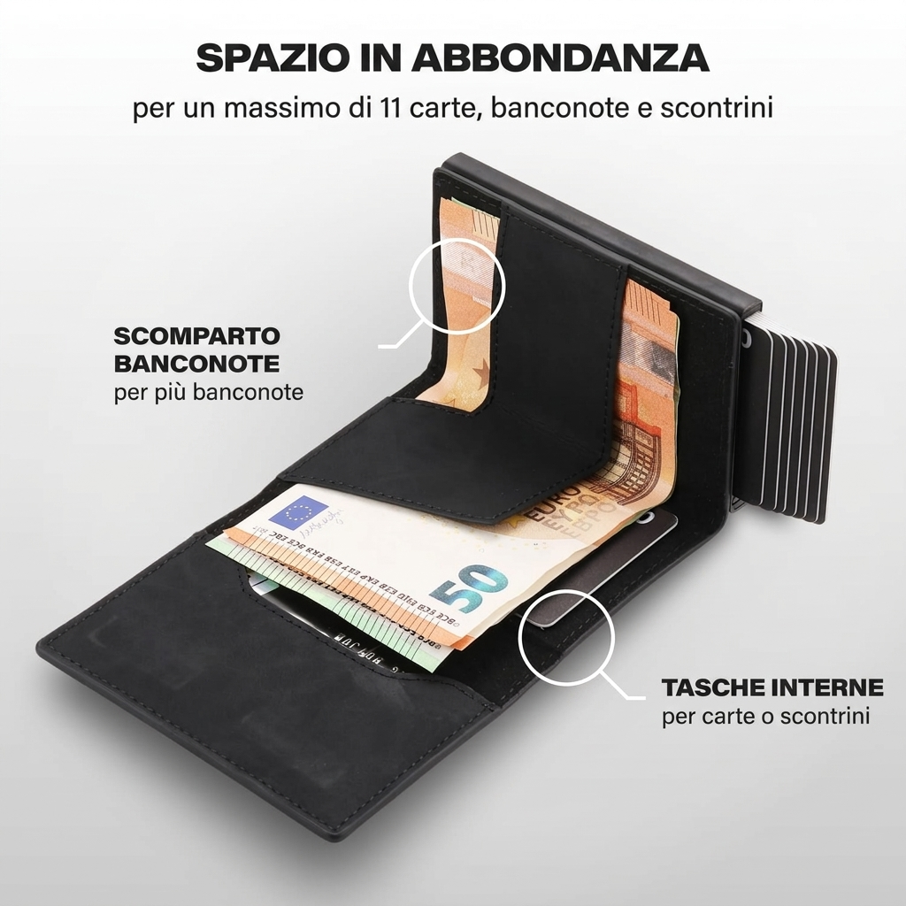 Noryvi Prime Wallet - spazio in abbondanza